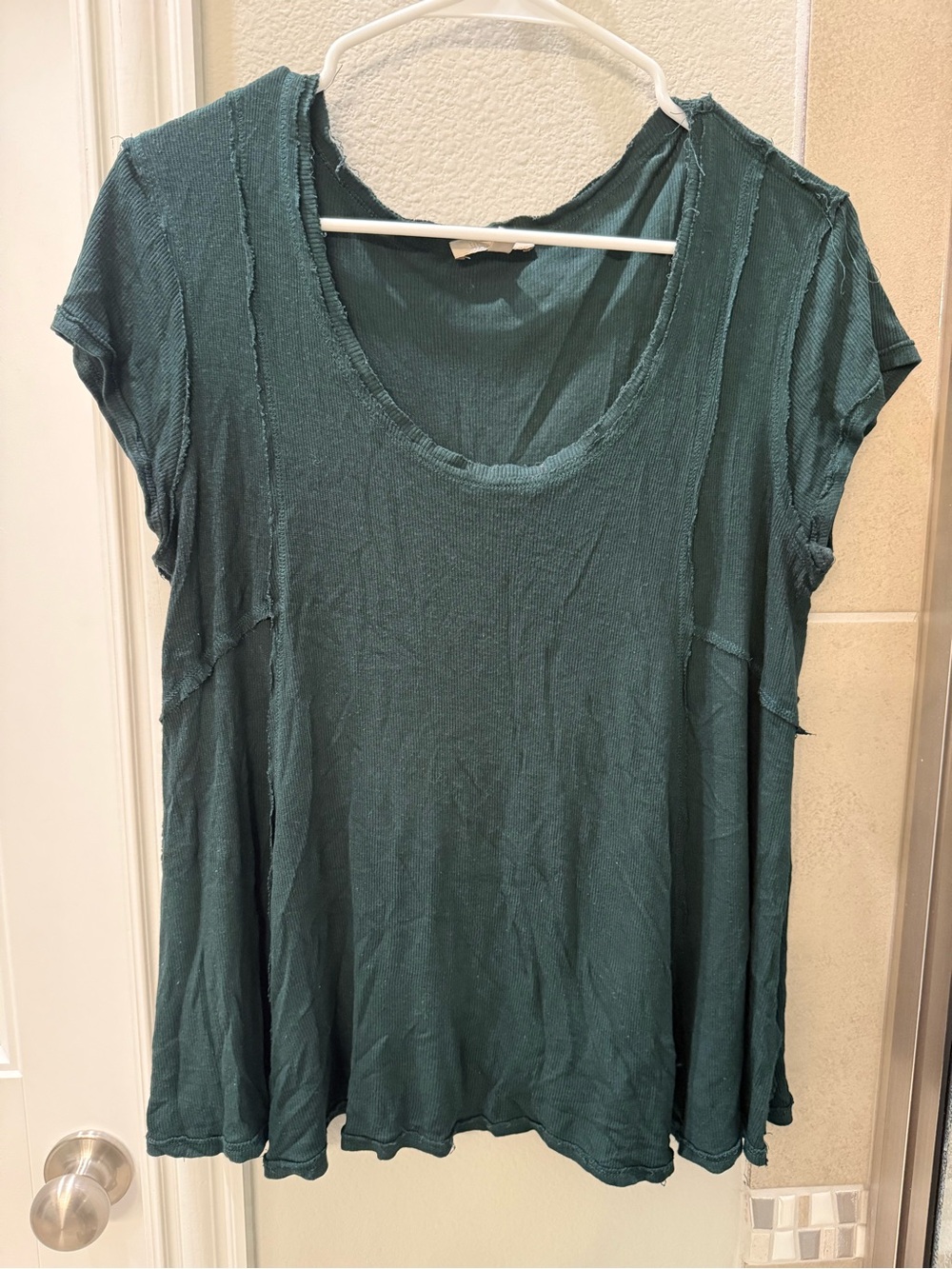 Bordeaux Teal Short Sleeve Swing Tunic